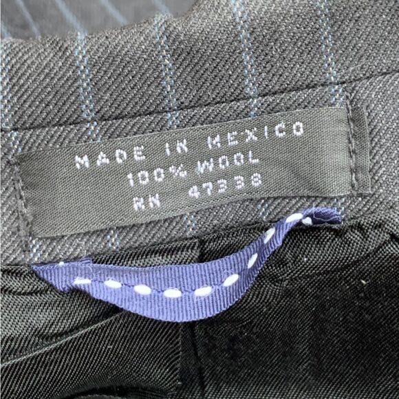 Tommy 100% Wool Pinstriped Two Button Blazer Suit Sport Coat Men’s size L 42 - Picture 13 of 15